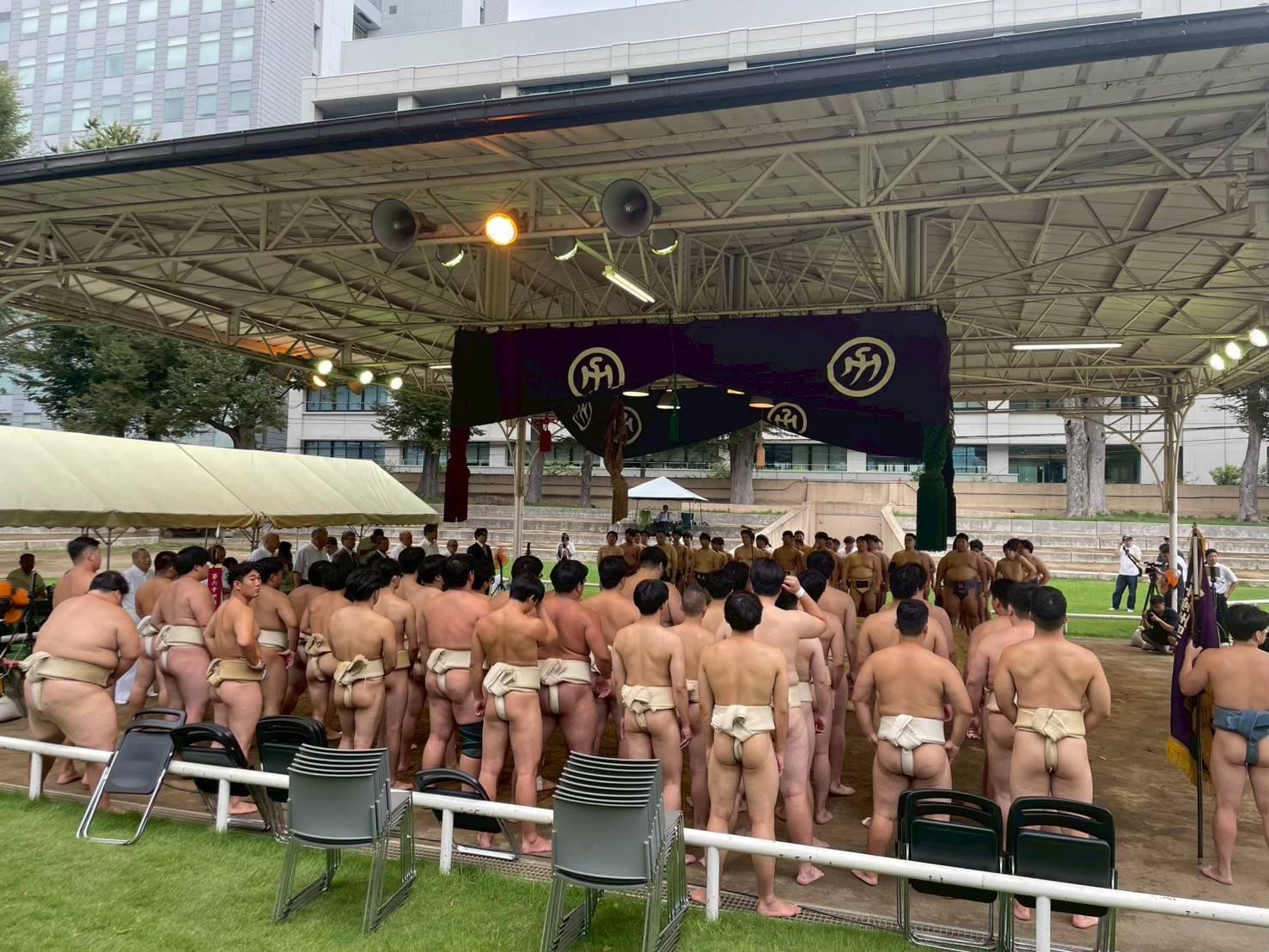 第74回東日本学生相撲リーグ戦（靖国神社相撲場）